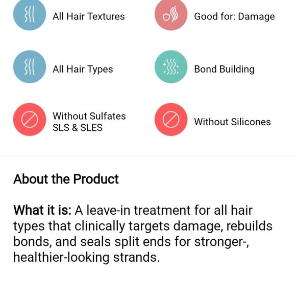 NWT BONDI BOOST RAPID REPAIR BOND BUILDER LEAVE IN REPAIR MASK - Picture 4 of 16